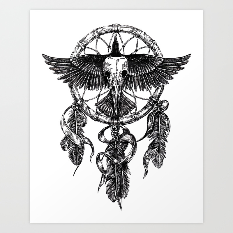 Crow Skull Art Print By Adgpc Society6,Water Dragon Cute Chinese Dragon Drawing
