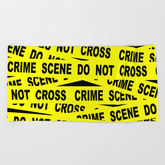 crime scene dead body beach towel