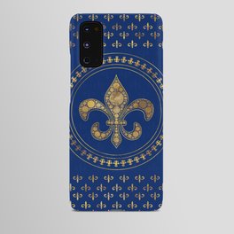 Fleur-de-lis - Gold and Royal Blue Android Case