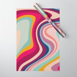 Boho Fluid Abstract Wrapping Paper