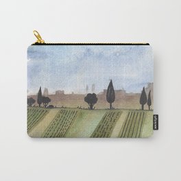 country side scenery - water color art print Carry-All Pouch