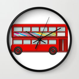 London Bus (AZ_0024800) Wall Clock