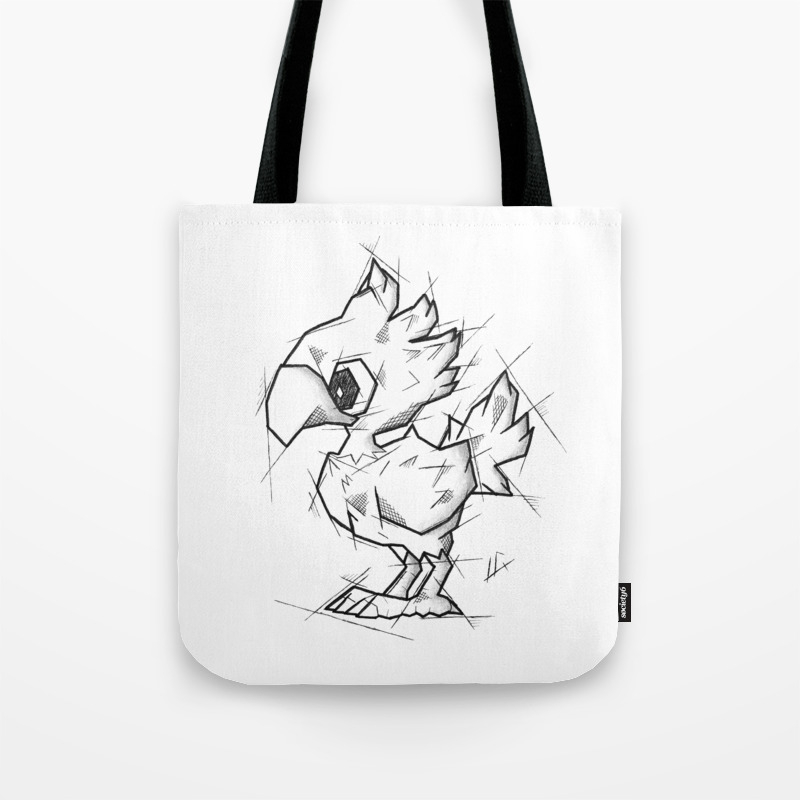 Chocobo Handmade Drawing Made In Pencil And Ink Tattoo Sketch