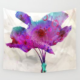 Palm in Color Wall Tapestry