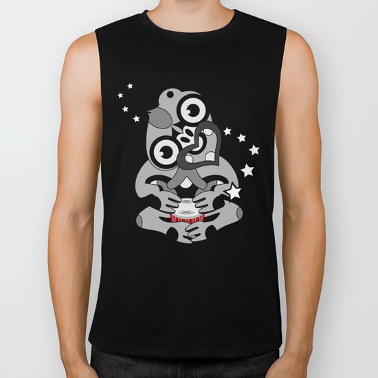 Hei Tiki New Zealand Drum Biker Tank