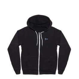 Foo Bandana Blue Rag Zip Hoodie