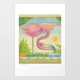 Flamingo  Art Print