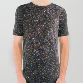 Largest Star cluster, Messier 2. Constellation of Aquarius, The Water Bearer, about 55 000 light years away. All Over Graphic Tee