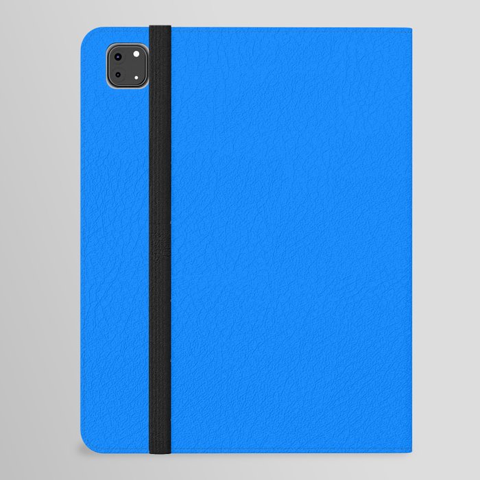 AZURE BRIGHT BLUE SOLID COLOR iPad Folio Case