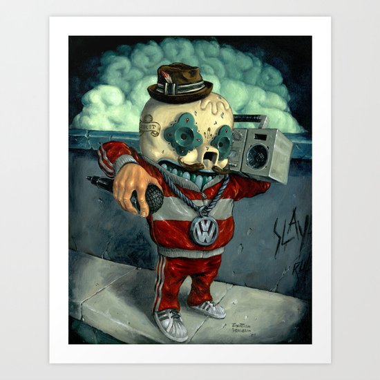 Beastie Calavera. Art Print