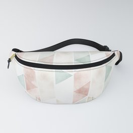 Geometric Pastel Art Deco Triangles Fanny Pack