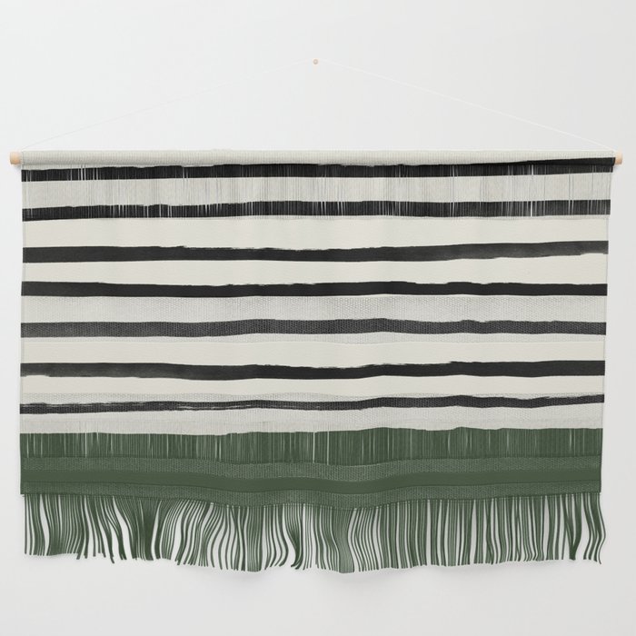 Forest Green x Stripes Wall Hanging