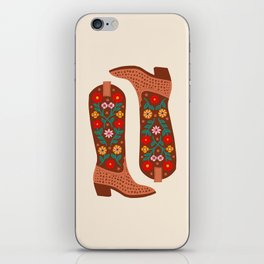 Cowgirl Boots – Bright Multicolor iPhone Skin