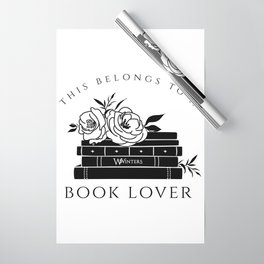 this belongs to a book lover Wrapping Paper