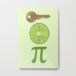 Key Lime Pi  Metal Print | Pisymbol, Keylime, Mathteachergift, Mathpuns, Funnymath, Pie, Keylimepie, Limes, Graphicdesign, 314 