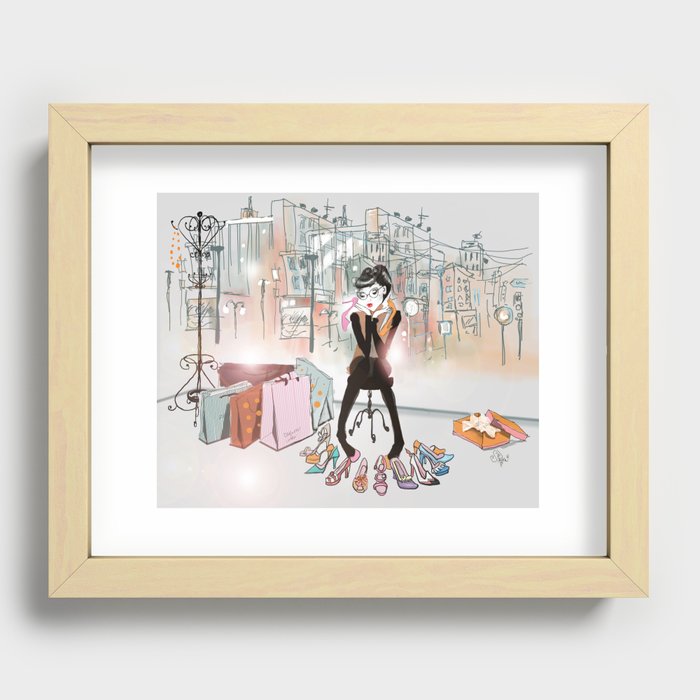 City Boutique Two Recessed Framed Print