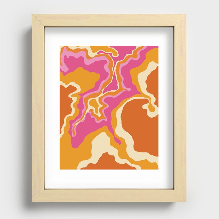 Waves of Heat and Summer  Recessed Framed Print