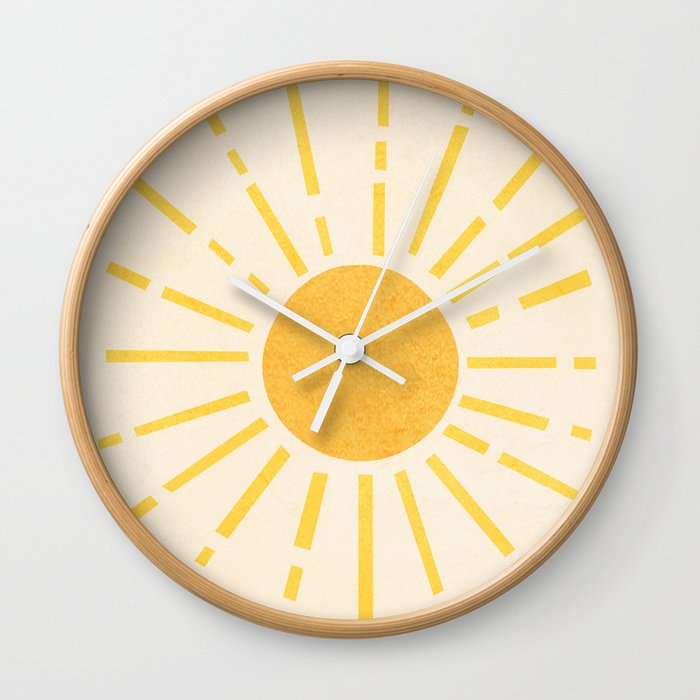 Sun Wall Clock