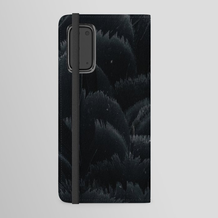 Black swan feathers Android Wallet Case