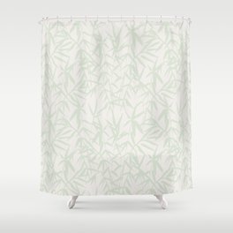 Green Bamboo Shower Curtain