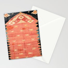 South West Anatolia  Antique Turkish Niche Kilim Print Stationery Card