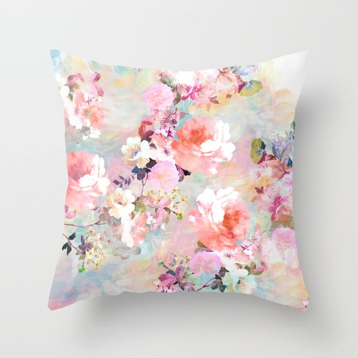 Love Of A Flower Throw Pillow By Girlytrend Society6