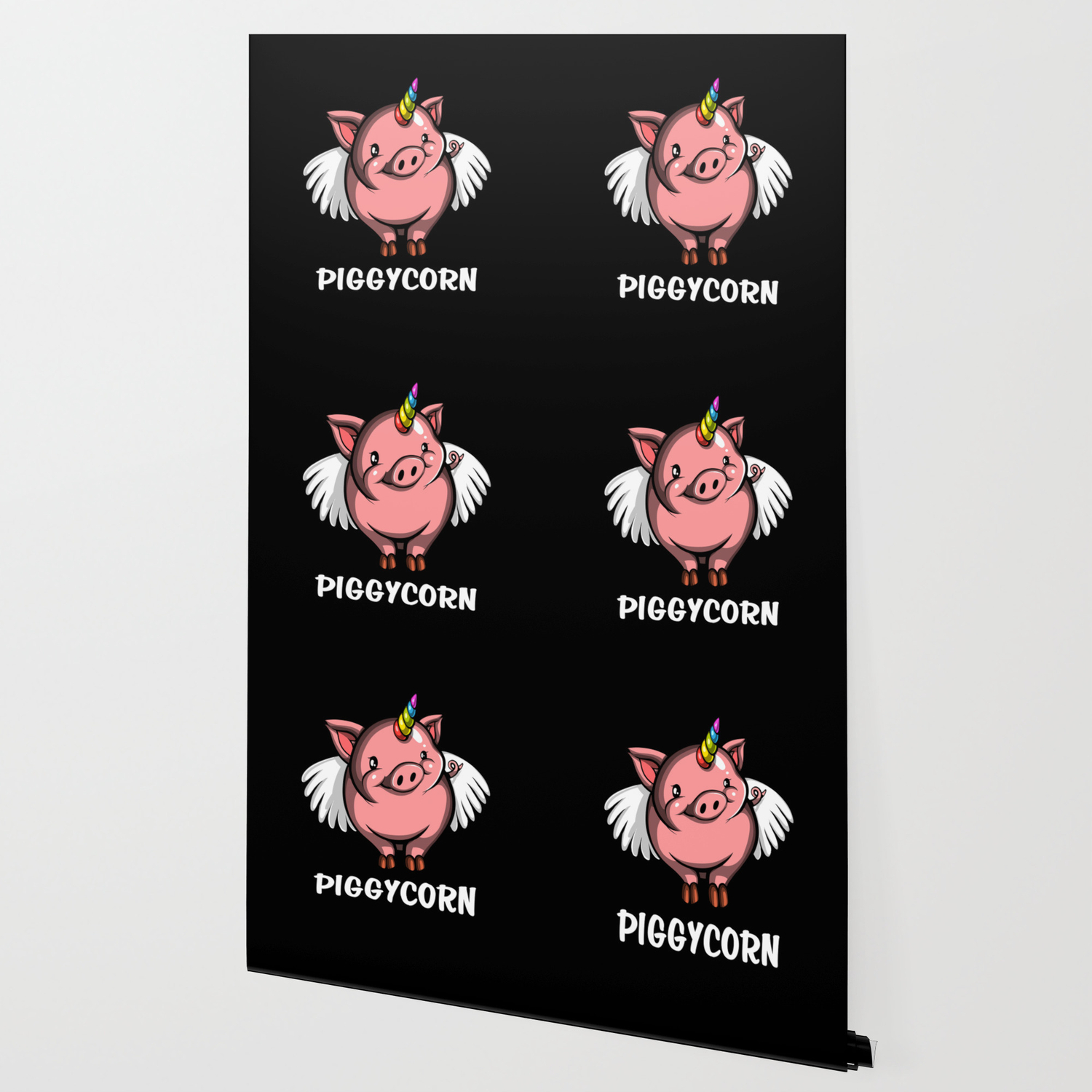 Piggycorn Pig Unicorn Farm Animal Wallpaper By Teecave Society6