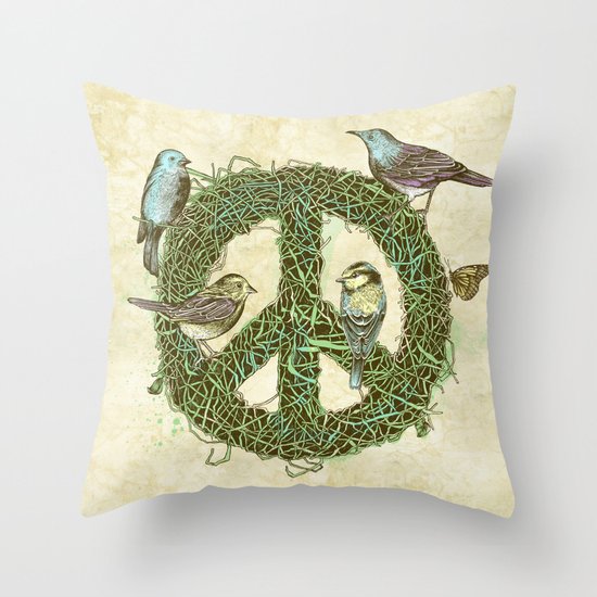 Peace Talks Throw Pillow