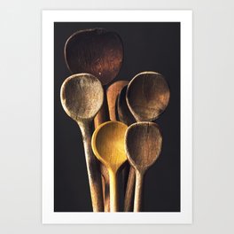 Wooden spoons Art Print