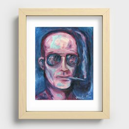 Two Tone Hunter S. Thompson Recessed Framed Print