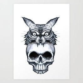 Wolfskull Art Print