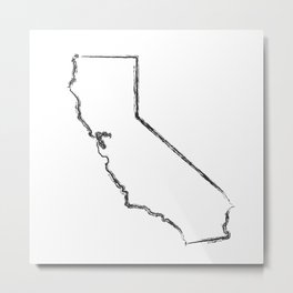 California State Metal Print | Graphic Design, Pop Art, Painting, Illustration 