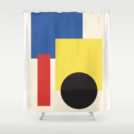 Colors of Bauhaus Shower Curtain