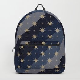 Blue Ombré – Celestial Coronation Backpack | Sky, Universe, Star, Retro, Cosmic, Ombre, Drawing, Celestial, Galaxy, Curated 