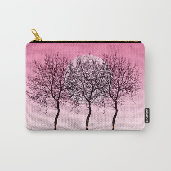 Triplet trees in pink Carry-All Pouch