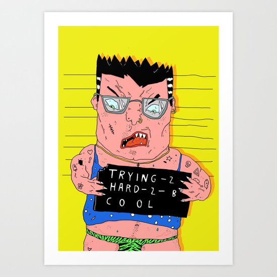 FAKE IT TILL YOU MAKE IT Art Print