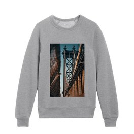 Manhattan Bridge at sunset in New York City Kids Crewneck