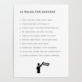 Rules for Success Poster