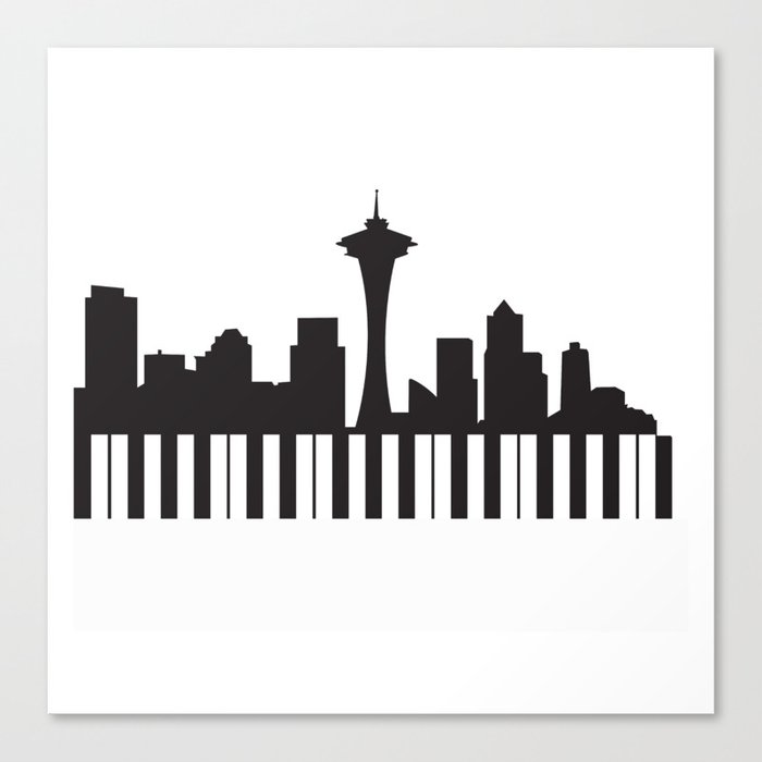 Seattle Music Canvas Print