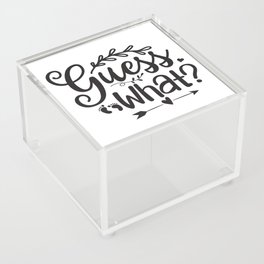 Guess What Pregnancy Announcement Acrylic Box