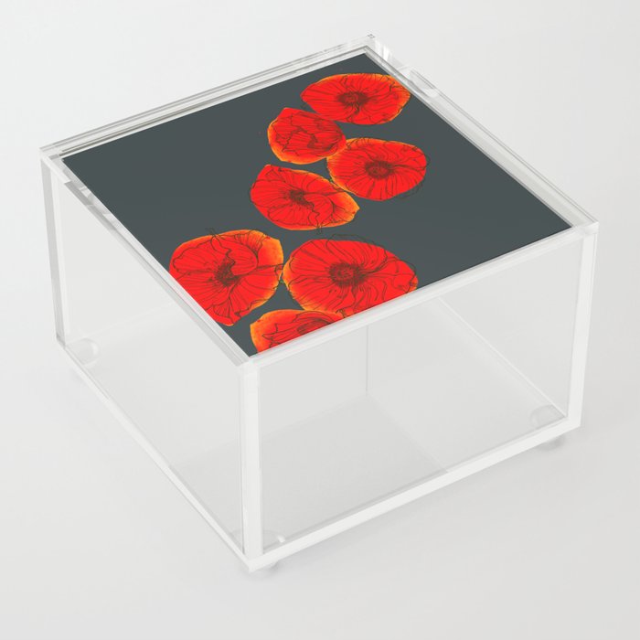 Field of Poppies Acrylic Box