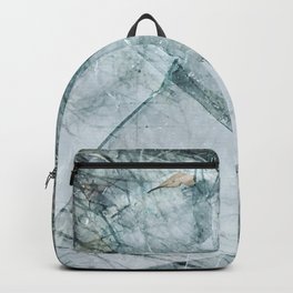 Shattered Shards Of Glass Covering The Ground Backpack