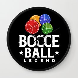 Bocce Ball Italian Bowling Bocci Player Wall Clock