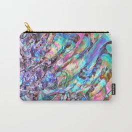 Shimmery Rainbow Abalone Mother of Pearl Carry-All Pouch