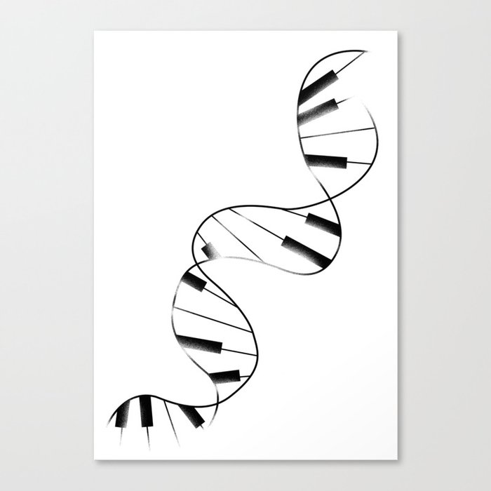 DNA Piano Canvas Print