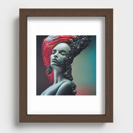 silver woman 01 Recessed Framed Print