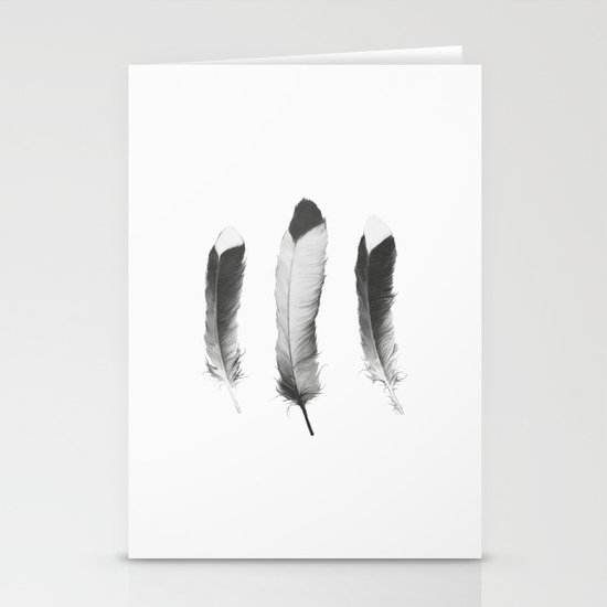 Feathers Sketch Stationery Cards