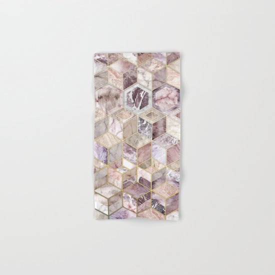 Blush Quartz Honeycomb Hand & Bath Towel