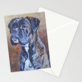 Boxer Dog Greetings Card,Blank high quality printed cards from hand drawn fine art original.