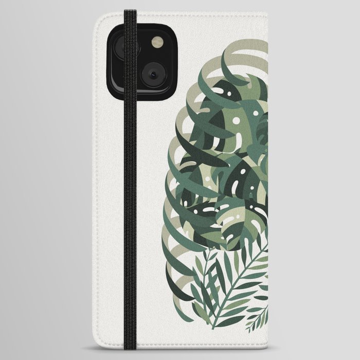 Cat and Plant 56 iPhone Wallet Case